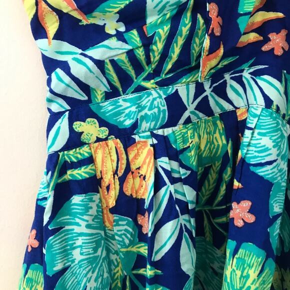 ModCloth Tropical Hawaiian Convertible Guests Welcome Summer Flowy Dress M new - Picture 7 of 16